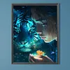 (US Local)Beauty and Tiger- Round AB Drills Diamond Painting(45x60cm)