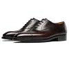 Handmade Formal Mens Captoe Leather Oxford Dress Shoes
