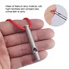 Titanium Emergency Whistle Ultralight Loud Safety Survival Whistle with Lanyard