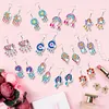 12 Pairs Diamond Painting Earrings DIY Diamond Art Earrings for Adults (B)