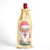 5D DIY Special Shaped Drill Diamond Painting Christmas Wine Bottle Bags Covers Kits