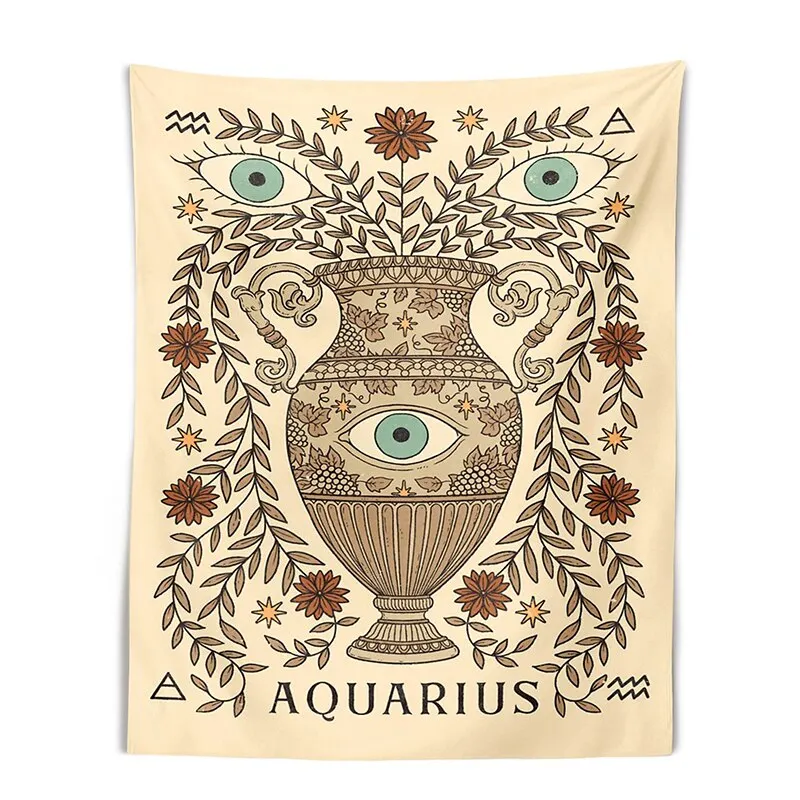 Constellation Tarot Tapestry Boho Tapestry Tarot Card Tapestry Wall Hanging Trippy Divination Beach Mat Sun Moon Wall Decor