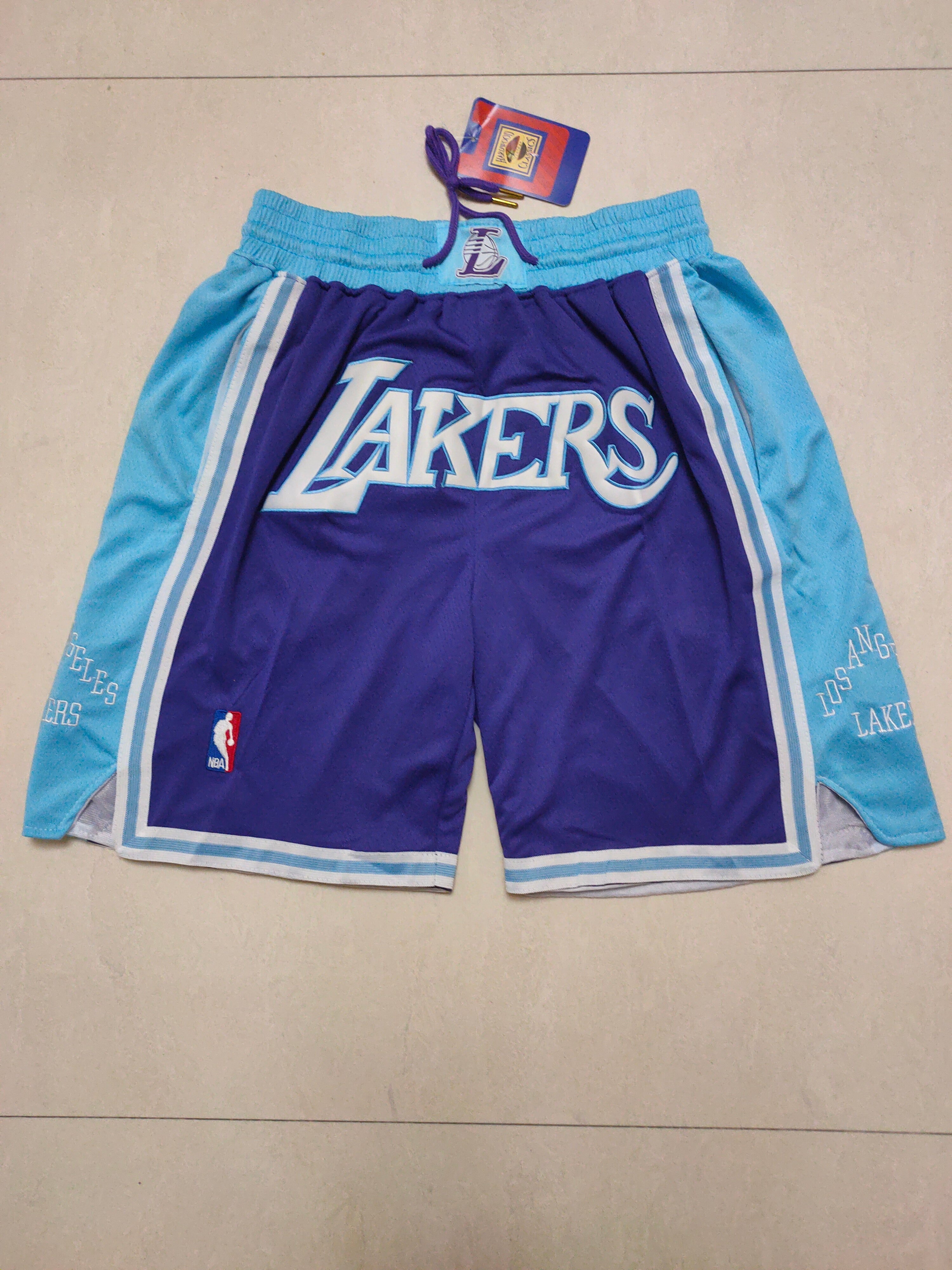 Los Angeles Lakers new purple city version pocket Pants Shorts