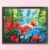 (US Local)Flower-11CT Stamped Cross Stitch Kit(55x45cm)