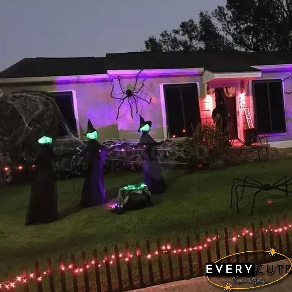 Lighted Halloween Witch Stake For Halloween Decoration
