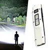 LED Ultra-thin Flashlight W/ Digital LED Display Outdoor Flat Shape Flashlights