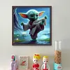 (Multi Style)Groot And Yoda-Full Embroidery 3 Strands 11CT Stamped Cross Stitch-40*40CM