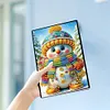 (US Local)50-Page A5 Snowman Diamond Painting Notebook for Adult Holiday Birthday Gift