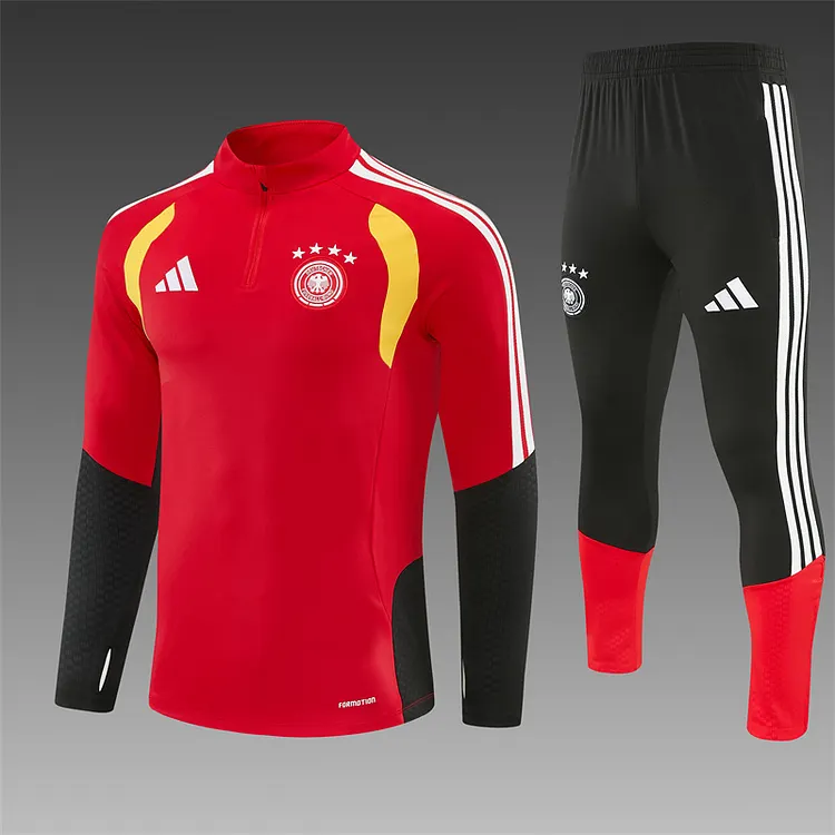 Germany 2026 World Cup Red Half-Length Training Jersey