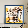 Coffee Gnome-11CT Stamped Cross Stitch 40*40cm/15.75*15.75in