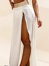 Simple Split-Side Two-Piece Suits
