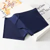Men's Pouch Trunks Ice Silk Enhance Underwear Briefs Low-Rise Ultra-Thin Bulge Pouch Boxer Briefs