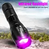 150LM XPE+UV Zoom Flashlight 395nm Backlight Ultraviolet Detector Torch