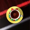 6Pcs/set Diamond Painting Christmas Coaster Cup Cushion with Rack Cup Pad Decor