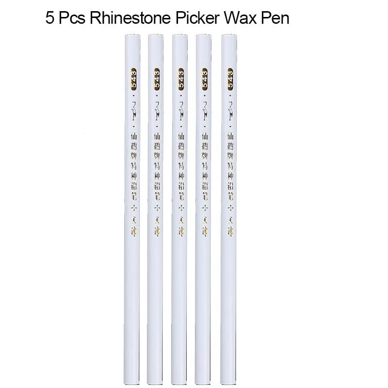 3/5/7/10PCS Multi-Styles Nail Wood Sticks Nail Dotting Pen Nail Brush Kits Nail Art Rhinestones Gems Picking Pen Nail Art Tools-Nail Inspo