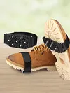 7 Teeth Snow Ice Claws Adjustable Ice Crampons Non-Slip Walking Shoe Ice Spikes