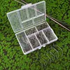 100PCS/Box Fishing Hooks Set High Carbon Steel Fishing Barbed Hooks Crank Hooks
