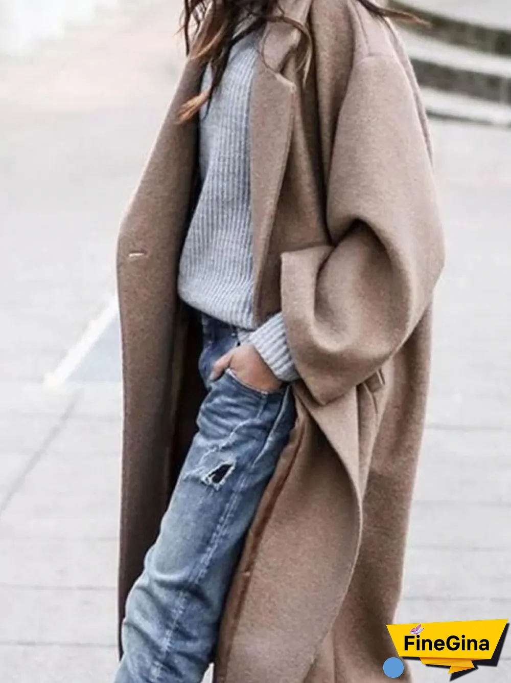 Women Long Outerwear Warm Fashion Coat