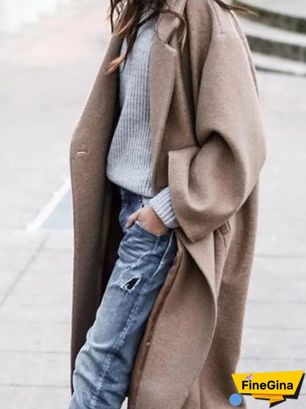 Women Long Outerwear Warm Fashion Coat