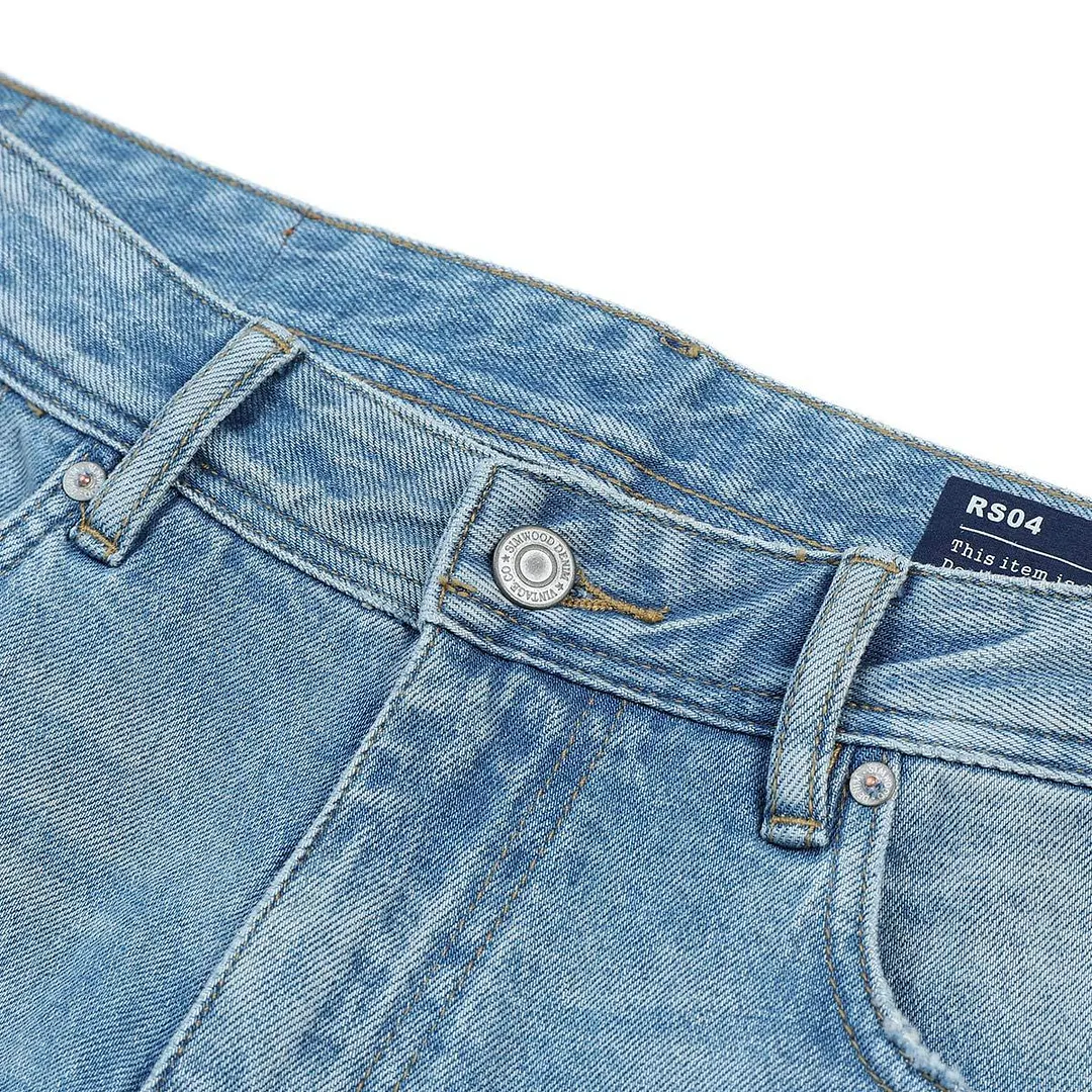 SIMWOOD 2021 Autumn New Regular Straight Jeans Men Fashion Ripped Casual Denim Trousers Plus Size Brand Clothing SK130189