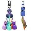 Squid Jig Bait Protector Kit 6pcs Webfoot Octopus Egi Hooks Cover Fishing Tackle
