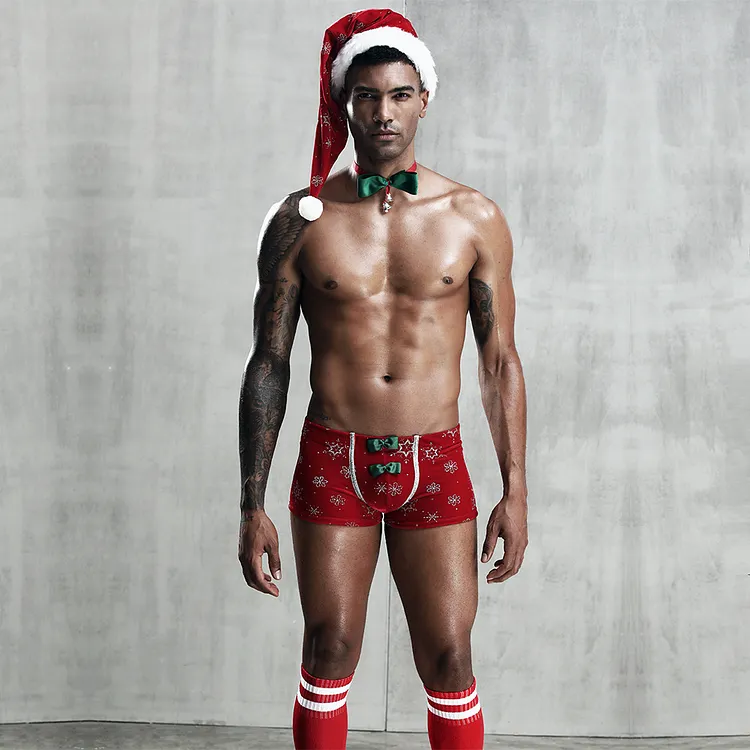 Christmas men's sexy uniform sexy underwear