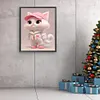 【Limited Stock Sale】Pink Cat With Hat-Paint by Numbers Acrylic Painting 40*50CM