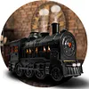 Vintage Steam Train Humidifier, Essential Oil Diffuser, 2 Modes Night Light Cool Mist Humidifier for Bedroom, Office Desktop