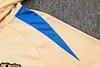 Joyfball 2024/2025 Barcelona Half-Pull Hat Style Training Suit Khaki Football Jersey 1:1 Thai Quality