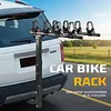 [US Local Warehouse] 4 Bike Rack Bicycle Carrier Racks Hitch Mount Double Foldable Rack for Cars Trucks SUVs and Minivans with a 2 Inch Hitch Receiver