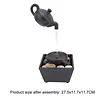 Floating Teapot Fountain Decoration, Fountain Decoration USB 5V Battery Power Supply Desktop Waterfall Decoration With LED Light Stone, Suitable for Living Room Home Office Desktop Small Fountain to Attract Wealth and Flowing Water Ornaments