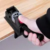 Gabarit de per&ccedil;age  &Oslash; 3-12 mm avec tailles de trous r&eacute;glables, pour chevilles en bois