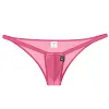 Men's Sexy Low Waist Mesh Transparent Briefs