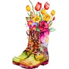 Flower Shoe-Paint by Numbers Acrylic Painting    30*40cm