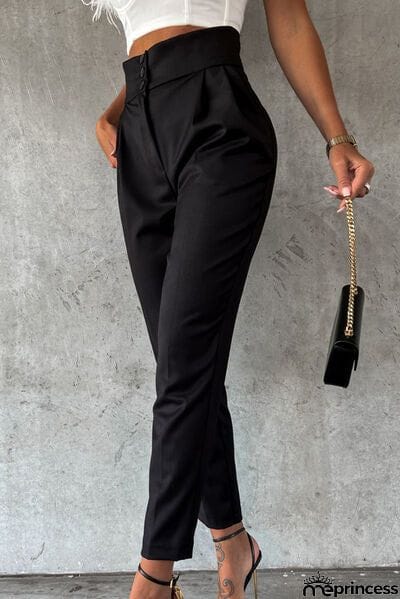 High Waist Wide Waistband Pants