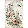 Bird Peony Cage-Paint by Numbers Acrylic Painting 40*60CM(Poster style）