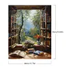 (US Local)Paint By Numbers Kit On Canvas DIY Oil Art Window Picture Home Art Decor40x50cm