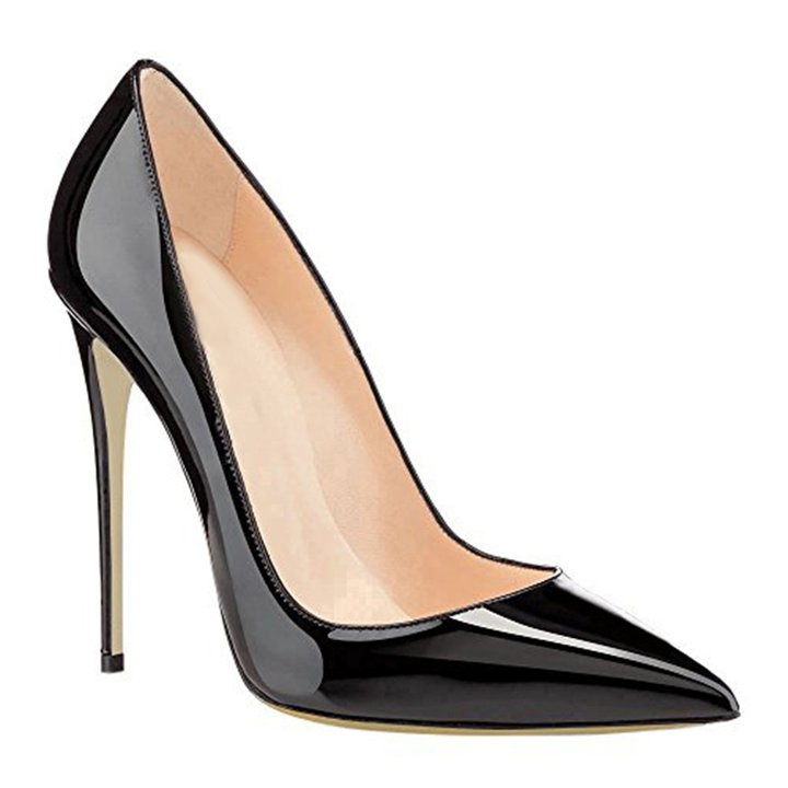 120mm Women's Party Wedding Pumps Patent High Heels Shoes-MERUMOTE