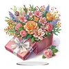 (US Local)DIY Flower Special Shaped Diamond Painting Desktop Ornaments Kit 
