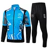 Joyfball 2024/2025 Napoli Long Zipped Jacket Blue Soccer Jersey 1:1 Thai Quality 