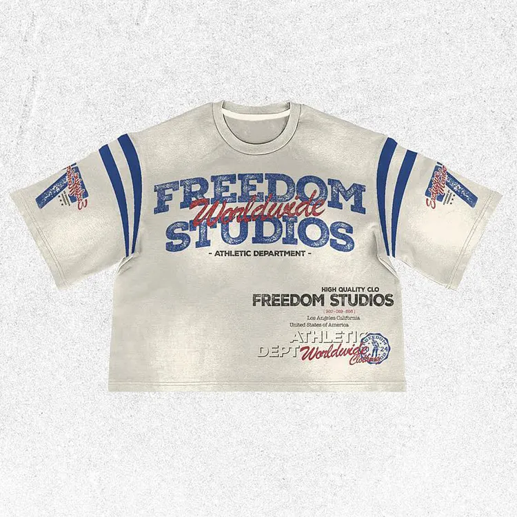Casual Retro Street NO.75 Printed Casual Short Sleeve T-Shirt
