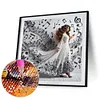 Belle jupe fille-ronde drill diamond painting-40*40cm