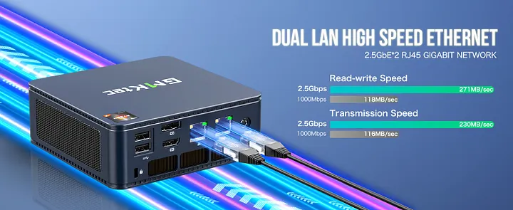 AMD Ryzen 7 5700U Mini PC--NucBox M5 Upgraded version