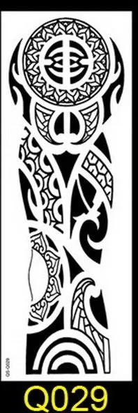 1PC NEW 48*17cm Full Flower Arm Tattoo Sticker 40models Fish Peacock Lotus Temporary Body paint Water Transfer fake Tatoo sleeve