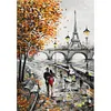 Paris Street-Paint by Numbers Acrylic Painting 30*40CM
