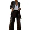 Women's Elegant Sequin Versatile Blazer Suit 