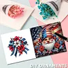 6pcs Diamond Painting Independence Day Goblin Greeting Card with Envelope for Family Friends Holiday Gift Congratulations