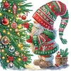 (US Local)4Pack Xmas-Special Shaped Diamond Painting Kit(30x30cm)