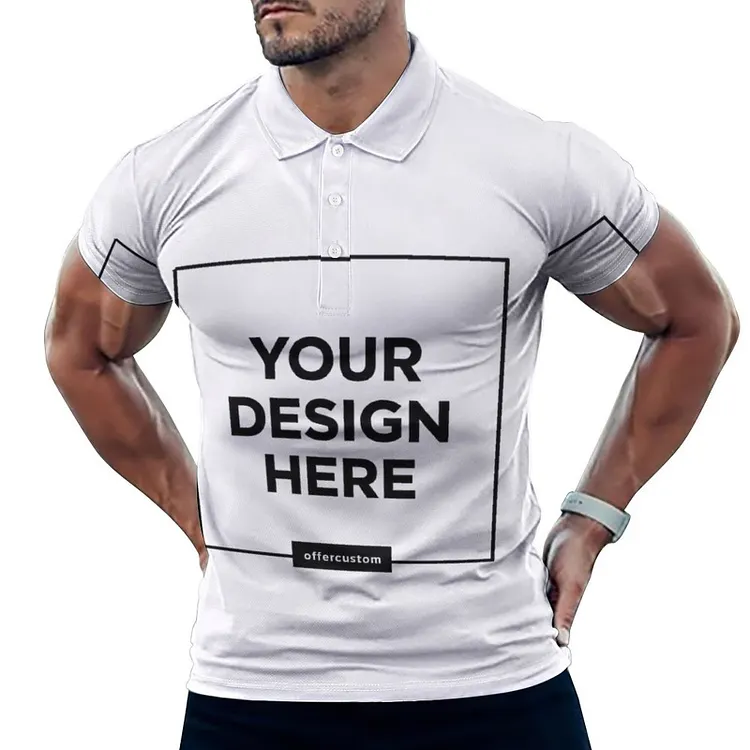 Personalized Design Men's Polo Straight Shirt Full Print