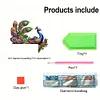 (US Local)Peacock  Diamond Painting Door Corner Sign DIY Door Frame Decoration